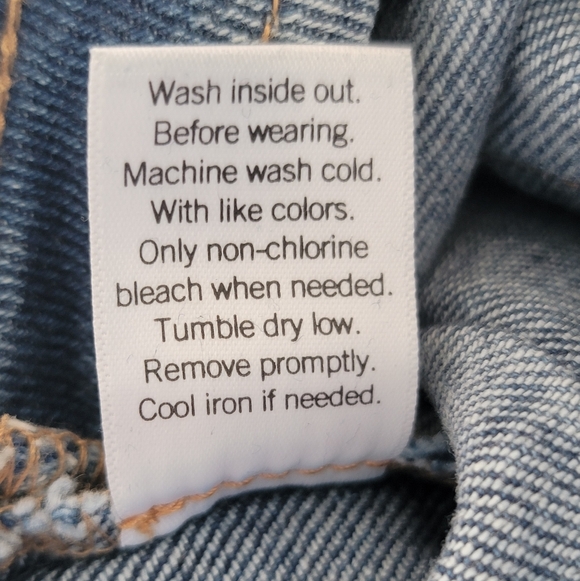 Soho Juniors sz 5/27 LIKE NEW Flare Hippy Boho Leather Vintage 70's Jeans Y2K - Picture 7 of 12